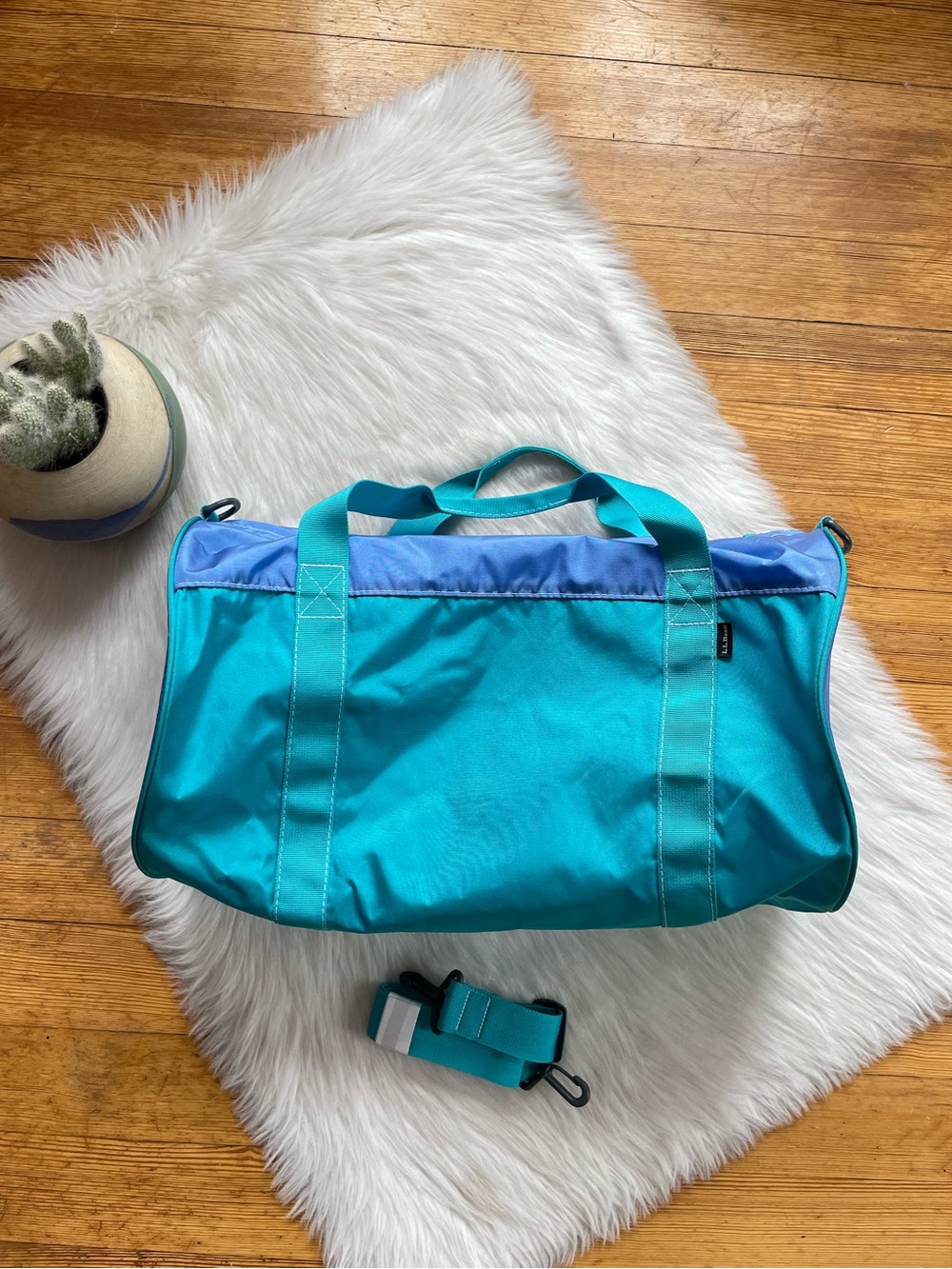NEW L.L. Bean vintage weekender gym travel duffle bag
